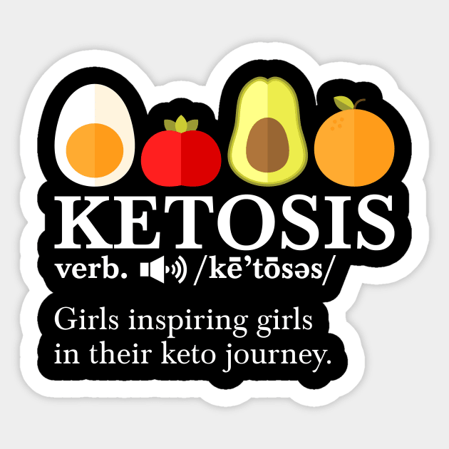 Girl Inspiring Girls in their Keto Journey Keto Diet Low Carb Sticker by CheesyB